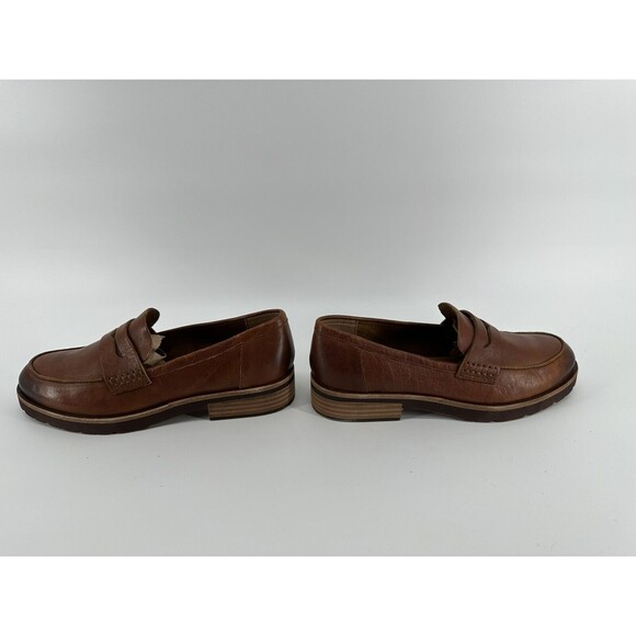 KORK-EASE Carlisle Tan Rum Brown Sz 8.5 Slip On Leather Loafer - Picture 5 of 7